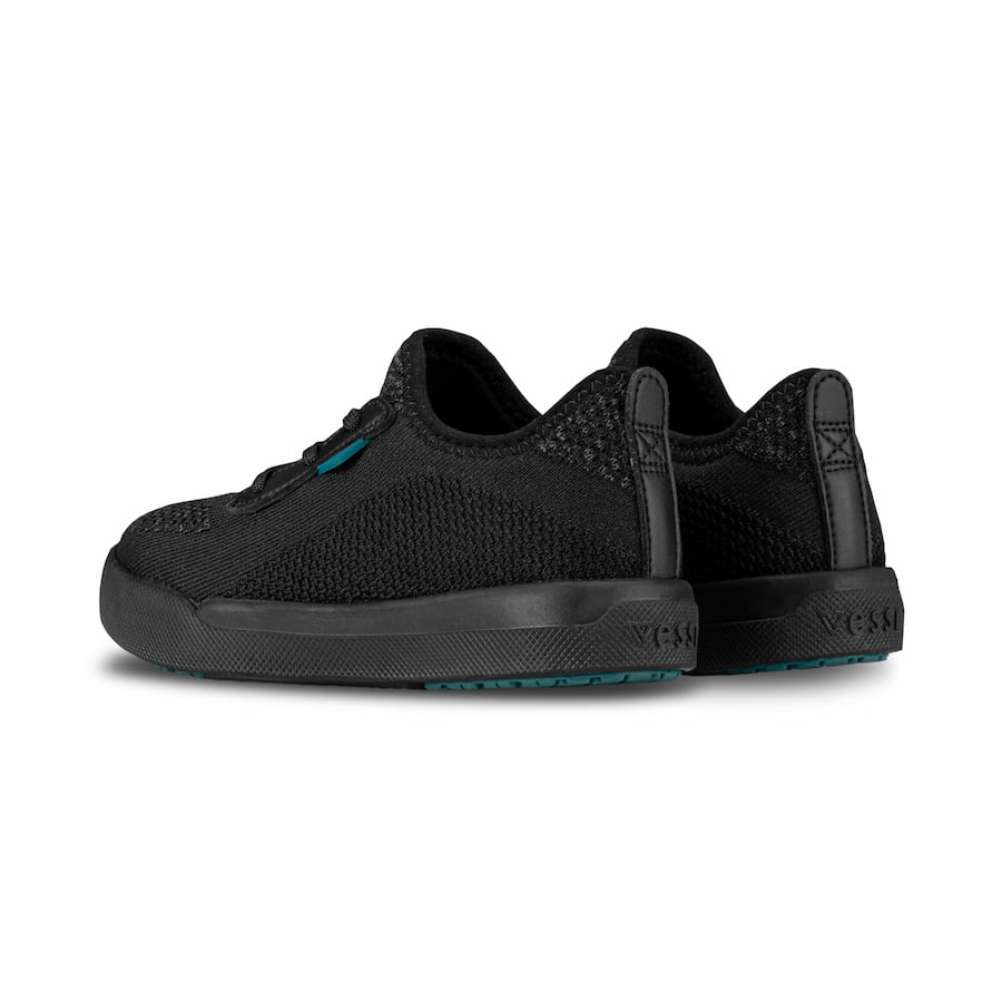 Vessi Weekend Originals Kids' Sneaker Black | 056-EYIDHX